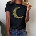 thumbnail image 2 of Penkiiy Muslim Ramadan T-Shirt for Women Women's Cute Graphic T-Shirts Crewneck Short Sleeve Moon PrintCasual Tee Tops 2XL Black, 2 of 6