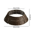 thumbnail image 2 of 24inch Woven Rattan Christmas Tree Collar, Stylish Hyacinth Tree Skirt for Artificial Trees, Wicker Tree Base Cover with Cord Cut-Out for Home Decor, Living Room Display, Natural, 2 of 2
