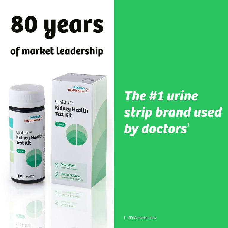 Clinistix Kidney Health Test Kit - Albumin, Creatinine Urine Test