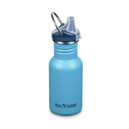 Klean Kanteen Kid Classic Narrow 12oz Stainless Steel Water Botle with Sippy Cap - Hawaiian Ocean