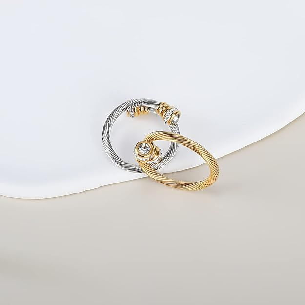 Cable Ring, a Cuff Pearl Ring Designed to Fit Finger