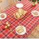 thumbnail image 4 of Tablecloth Cotton Linen Rectangular Tablecloths Table Cover for Kitchen Dining Farmhouse Tabletop Decoration 140*180cm, Red Checkered), 4 of 5