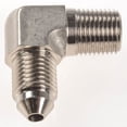 thumbnail image 2 of JEGS AN to NPT 90-Degree Adapter Fitting [-3 AN Male to 1/8 in. NPT Male, Nickel], 2 of 5