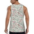 thumbnail image 3 of Gaeub Fairy Floral Men's Athletic Tank Top, Workout Sleeveless Shirts, Running Tank Tops for Gym, Running, Training - Small, 3 of 9