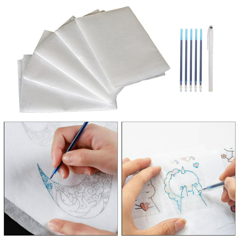 Huwujiu 100 sheets white carbon transfer paper tracing paper carbon graphite  copy paper with 5pcs embossing