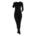thumbnail image 7 of Hugcore Long Johns for Women Thermal Thermal Underwear for Women Winter Warm Long Womens Fleece Lined Base Layer Set with Cold Weather Bottom Top Winter Clothing for Women, Black, XL, 7 of 7