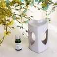 thumbnail image 4 of Calentador Quemador De Incienso Quemador De Aceite Esencial De Cerámica Blanca Cera Patrón De Corazón De Melocotón De Tres Lados Titular De Luz De Té Difusor De Aroma De Vela Monstrate HA017433-00, 4 of 6