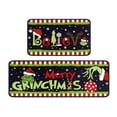 thumbnail image 2 of 2 alfombrillas de entrada navideñas Kagetolytai con el Grinch decoración de bienvenida divertida y alegre para tu hogar, 2 of 9
