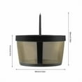 thumbnail image 2 of CIRCLE- (2) Replacement Goldtone Reusable 4 Cup Basket Coffee Filter, Mr. Coffee Makers, 2 of 6