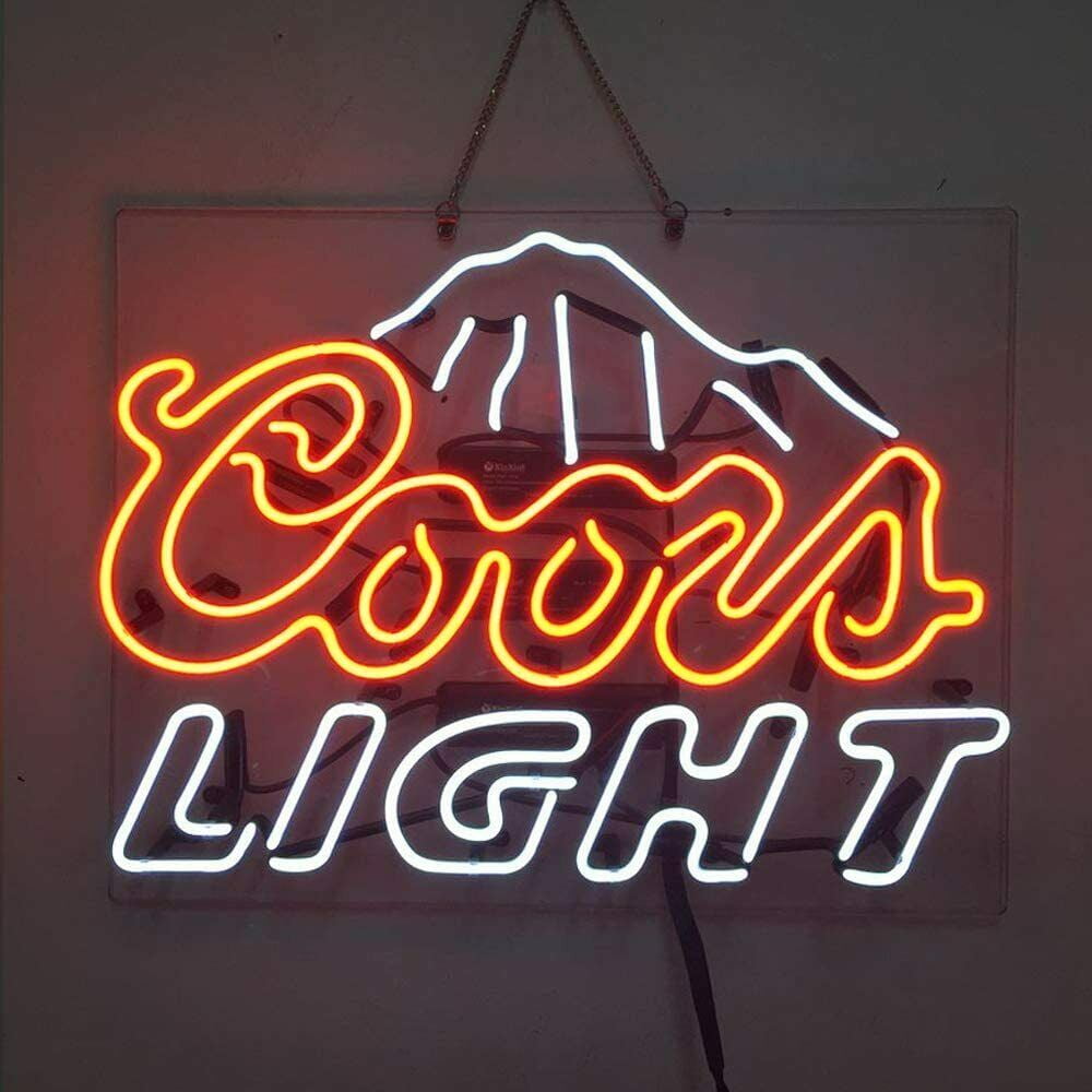 Cowboy Neon Sign - 17x14 Inch Handmade Glass Beer Bar Pub Decor