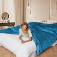 thumbnail image 6 of GONUES Electric Throw Blanket 50"x 60" Soft Flanne with 4 Heating Levels & 3 Hours Auto Shut off, Machine Washable - Blue, 6 of 8