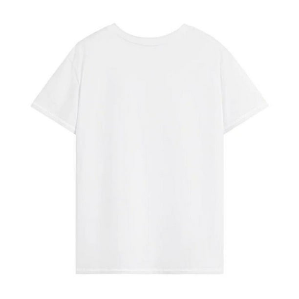 Camiseta para mujer Tops de verano Camiseta con cuello redondo para uso diario Viaje de mochilero Mujer M