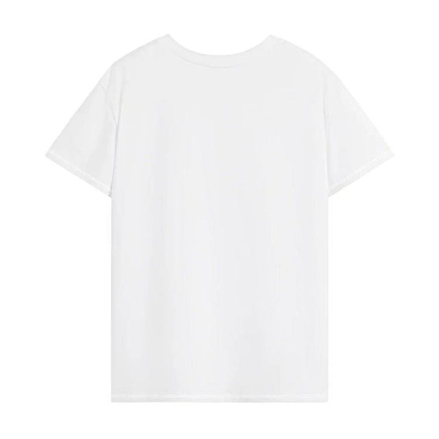 Camiseta para mujer básica camiseta de ajuste regular cuello redondo para viajes uso diario L