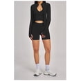 thumbnail image 2 of PISONIC Workout Sets for Women 3 Piece Long Sleeve Zip Up Jacket, V-neck Cami Tank Top, High Waisted Yoga Shorts Gym Athletic Sets, 2 of 7