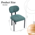 thumbnail image 5 of Hassch Antique Green Fabric Upholstered Dining Chairs Set of 2, Modern Side Chairs with Padded Seat and Black Metal Legs, Easy to Assemble, 5 of 7