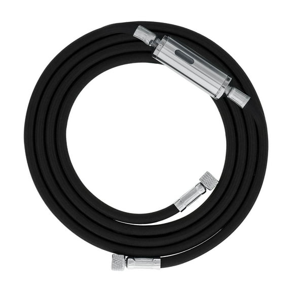 Master Airbrush 10 Foot Nylon Braided Airbrush Hose with Inline Moisture Trap Filter and Standard 1/8" Size Fittings