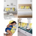 thumbnail image 6 of Yellow Gray White Pillow Covers Standard Size 2 Pack, Farmhouse Gradient Abstract Art Soft Bed Throw Pillowcases Breathable Cooling Long Lumbar Body Pillow Sham Cover for Bed Sofa 20''x26'', 6 of 7