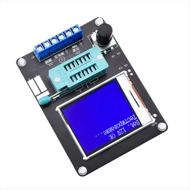 Probador de Transistores GM328A, Diodo, Capacitancia, , Voltaje, Medidor de Frecuencia, Generador de Señal de Cuadrada PWM, Versión Rusa