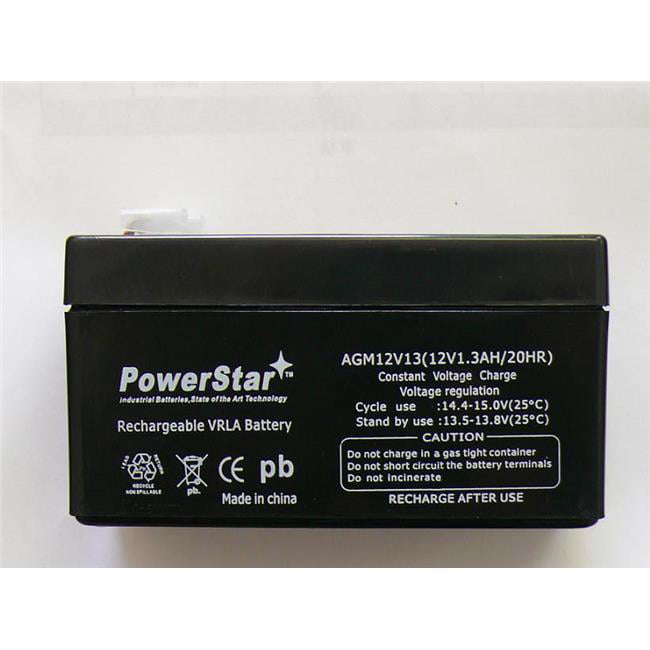 PowerStar AGM1213-24 Sealed Lead Acid Battery VRLA &amp; AGM 12V, 1. 3 Ah F1-T1 For ub1213 pc1212