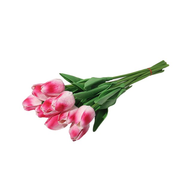 Advancent 10 bolsas Mezclar y combinar múltiples estilos Arreglos florales únicos con tulipanes simulados Brillantes y encantadores Llenos de Flores artificiales rosario