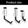 thumbnail image 5 of Tizuqe Rustproof Space Saving Metal Garage Storage Hook for Bikes Ladders Tool Hanger, 5 of 9
