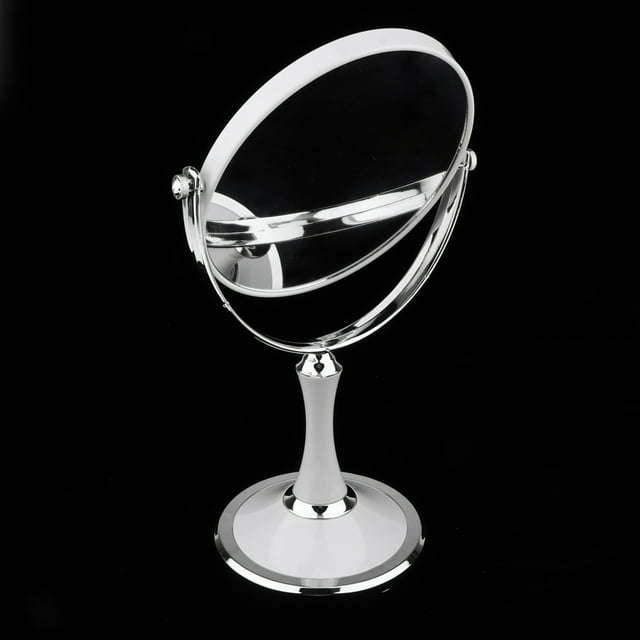 Espejo de Vanidad de Afeitado de Maquillaje de Encimera Magnificado de dos cara 1X 3X Oval