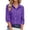 Dark Purple, variant on Button Down Shirts for Women Linen Shirts for Women Work Blouses Polo Short Sleeve Shirts Golf Shirt Linen Cotton Shirts Tops for Women Lapel Collar Top Solid Color Business Purple 3XL