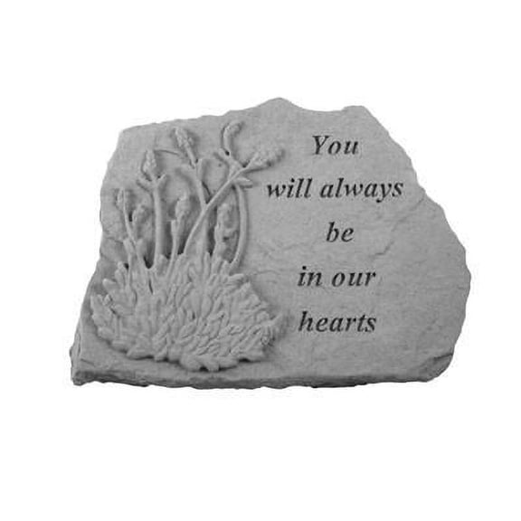 You Will Always...W/Lavendar Memorial Garden Stone