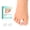 Clear, variant on Welnove Hammer Toe Corrector - 6 Pack Gel Toe Straighteners for Bent, Curled & Crooked Toes, Day & Night Comfort, Medium, Clear