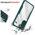 thumbnail image 4 of for Samsung Galaxy S21 FE Case, 360 Full Body Rugged Case with Built-in Screen Protector Transparent Heavy Duty Shockproof [Military-Grade Protection] Bumper Cover for Women Men (Green), 4 of 13