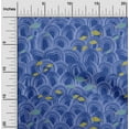thumbnail image 2 of oneOone Tissu Jersey Coton Bleu Matériel de Robe de Mer Tissu Imprimé Tissu au Mètre 58 Pouces de Large, 2 of 4
