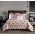 thumbnail image 1 of Chic Home BQS12463-US Ensemble de Courtepointe Campos 5 Pièces et 44; Blush - Taille Reine, 1 of 1
