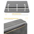 thumbnail image 4 of Funda para laptop HYZUO de 13" con soporte, resistente al agua, gris, 4 of 7