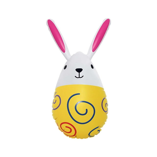 Easter Inflatable Bunny Rabbit With Colorful Eggs Holiday Blow Up For Indoor Outdoor Garden Yard Porch Party 155cm Inflatable Pool Solstice Inflatable Dock Lifeguard Inflatable Inflatable Blower 950w