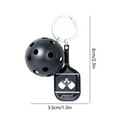 thumbnail image 3 of geerera Pickleball Racket Alloy Keychain Simulation Sports Pendant Pickleball Keychain, 3 of 6