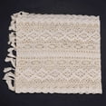 thumbnail image 6 of 3X Elegant Cream Crochet Lace Macrame Table Runner with Tassels for Rustic Wedding Decoration and Farmhouse Table Decor, 6 of 8
