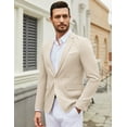 thumbnail image 2 of COOFANDY Men's Casual Slim Fit Blazers Sport Coats One Button Notch Lapel Business Suit Coats for Men, 2 of 6