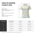 thumbnail image 5 of Naloa Color Rabbit Print T-Shirts Short Sleeve V Neck Tees for Women Fashion Tops Trendy Lightweight Soft Casual Summer Outfits Clothes, 5 of 5