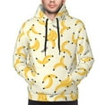 thumbnail image 4 of Bingfone Banana Men'S Drawstring Hoodie Long Sleeve Pocket Sweatshirts-Small, 4 of 9