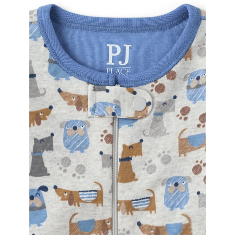 The Children s Place Baby Boy Dogs Strechie 2 Pack Pajama Set Sizes Newborn 24M