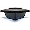 thumbnail image 3 of Solar Post Cap 5x5 Black Low Profile 4 SMD White LED Light (2 Pack) PL252B, 3 of 4