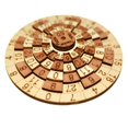 thumbnail image 1 of Number 50 Disc Turntable Ten Level Brain Burning Mathematical Toy Party Teenager Wooden Three-dimensional Puzzle, 1 of 4