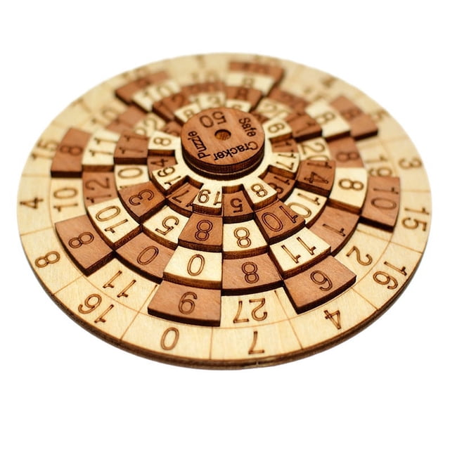 Number 50 Disc Turntable Ten Level Brain Burning Mathematical Toy Party Teenager Wooden Three-dimensional Puzzle