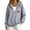 Light Ashy, variant on Gsakboxl Sweaters for Women Football Embroidery Full Zip Up Long Sleeve Hooded Sweatshirt Casual Outer Hood Jacket For Football Lovers Fall Daily Wear
