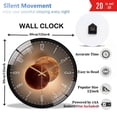 thumbnail image 3 of 12 Inch Modern Luxury Flat Light And Shadow Pattern  Glass Wall Clock Living Room Bedroom Kitchen Home Decoration Wall Clock  (Battery Not Included), 30cm, 3 of 8