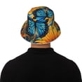 thumbnail image 5 of Salouo Colorful Cloud Butterfly Sunflower Print Unisex Bucket Hat, Outdoor Summer Beach Fishing Sun Hat Fun Outdoor Vacation Hat for Men Women Teens,Reversible Double-Side-Wear, 5 of 6