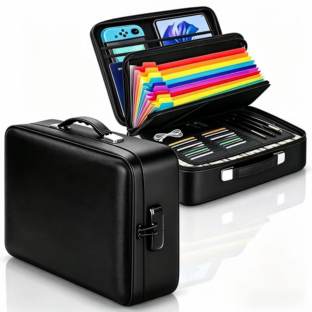 Panbear Fireproof Document Box With Combination Lock