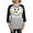 Heather/Black, variant on CafePress - Snowman Face Long Sleeve T Shirt - Womens Baseball Tee