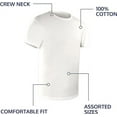 thumbnail image 3 of 36 Pack Boys Cotton Undershirts in Bulk, Crew Neck, Kids Under Shirt Layer Donations Homeless Shelters Wholesale, 3 of 3