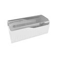 thumbnail image 2 of Organizador de huevos para refrigerador, dispensador de huevos con ruedas automáticas, doble capa, ligero. Blanco, 2 of 9